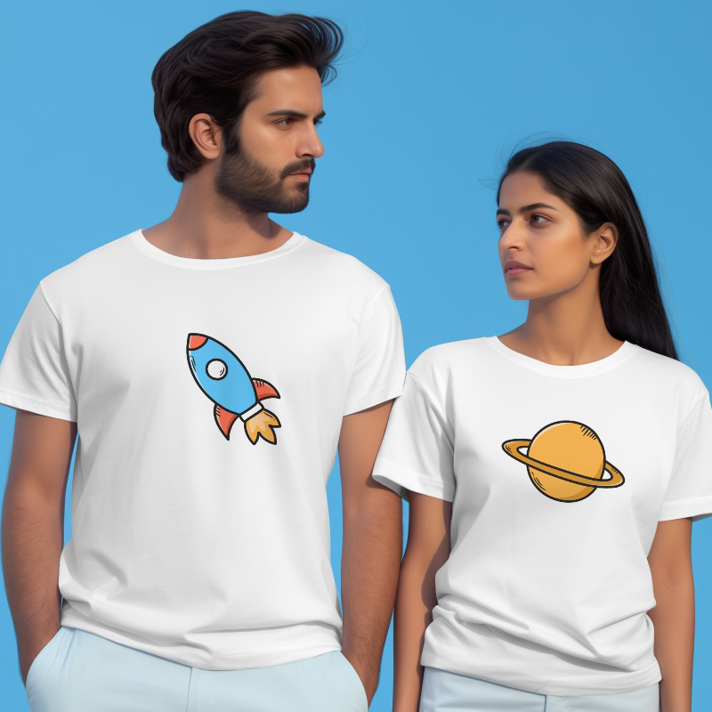 Planet & Rocket