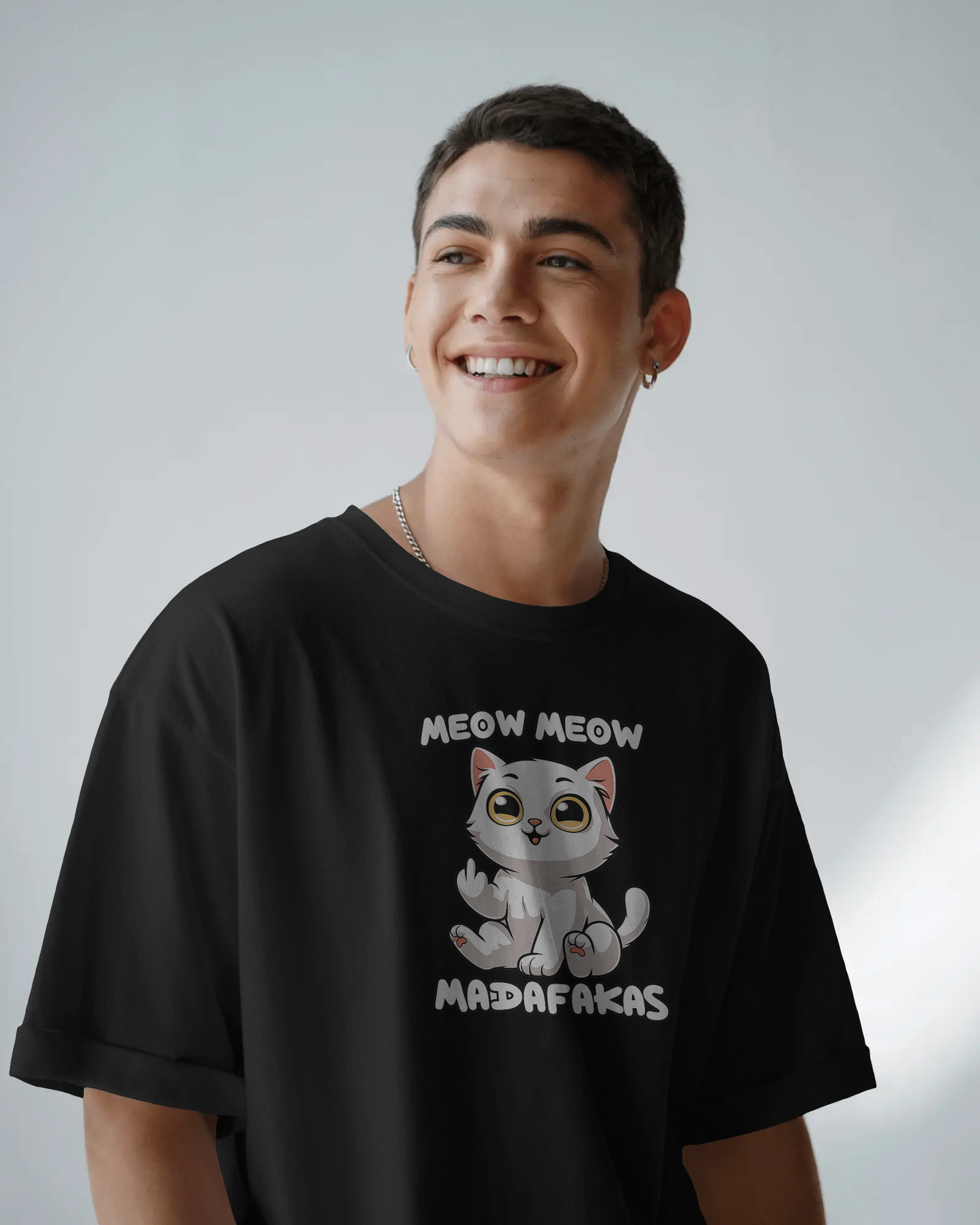 Unisex "Meow Meow Madafakas" Oversized T-Shirt