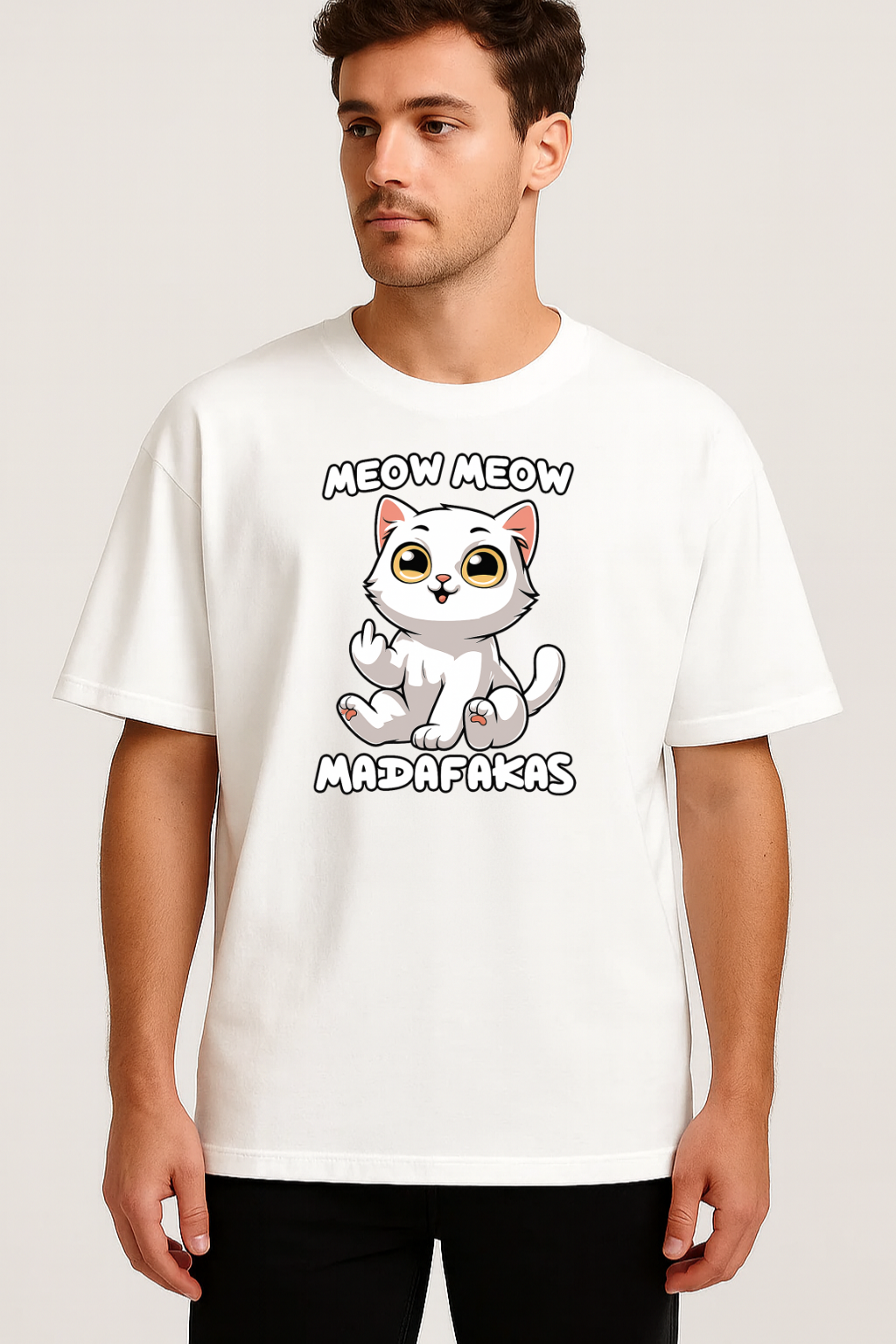 Unisex "Meow Meow Madafakas" Oversized T-Shirt