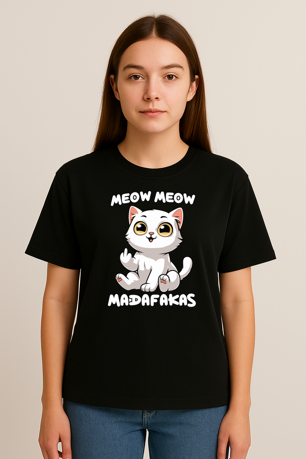 Unisex "Meow Meow Madafakas" Oversized T-Shirt