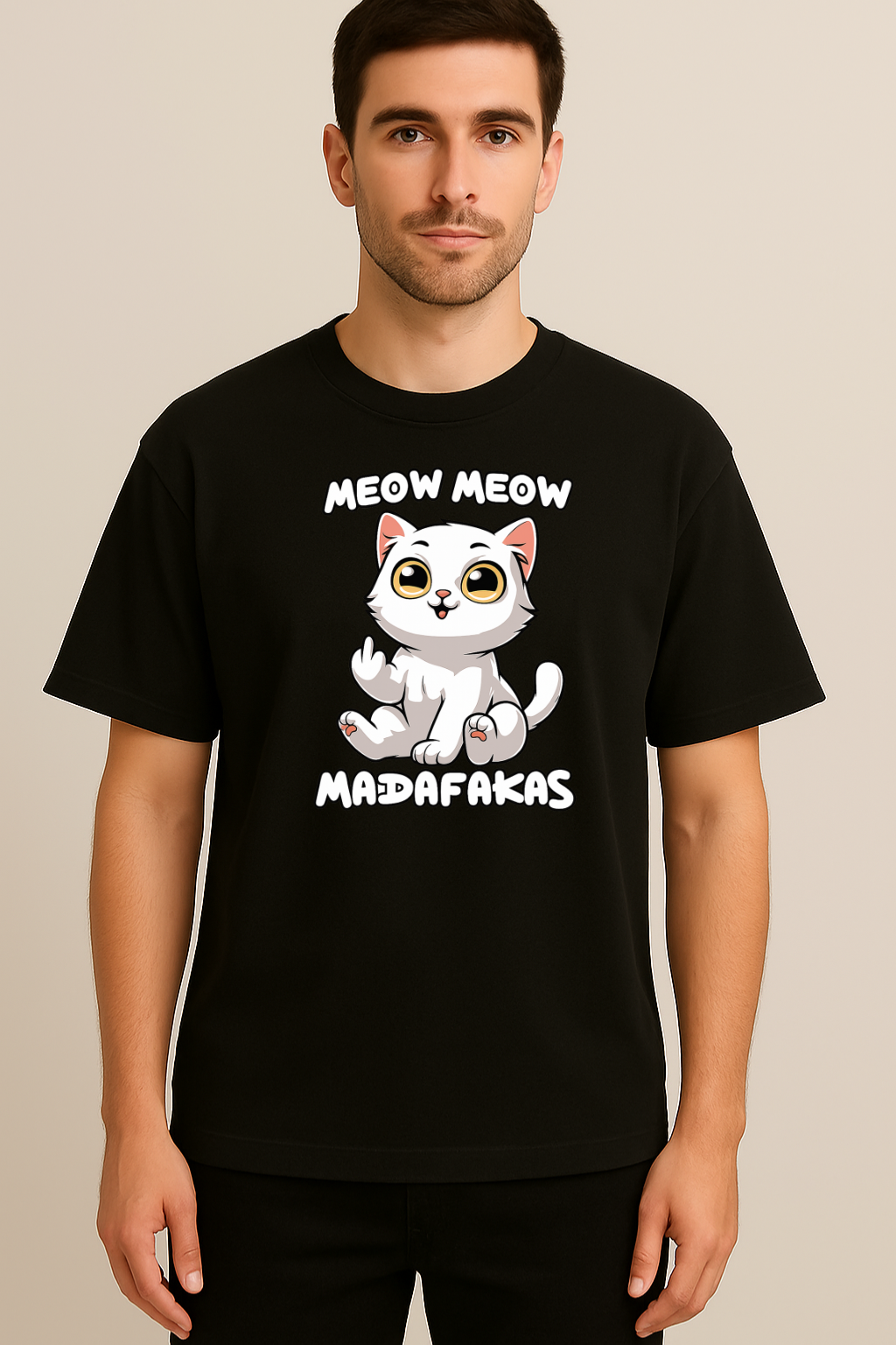 Unisex "Meow Meow Madafakas" Oversized T-Shirt