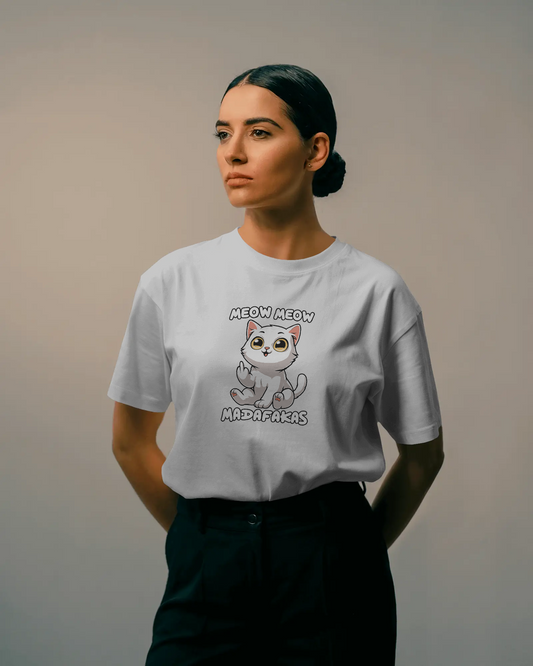 Unisex "Meow Meow Madafakas" Oversized T-Shirt