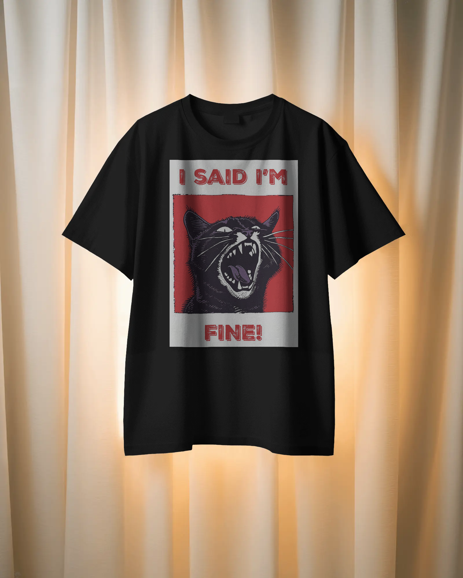 Unisex " I Said I'm Fine!" Oversized T-Shirt